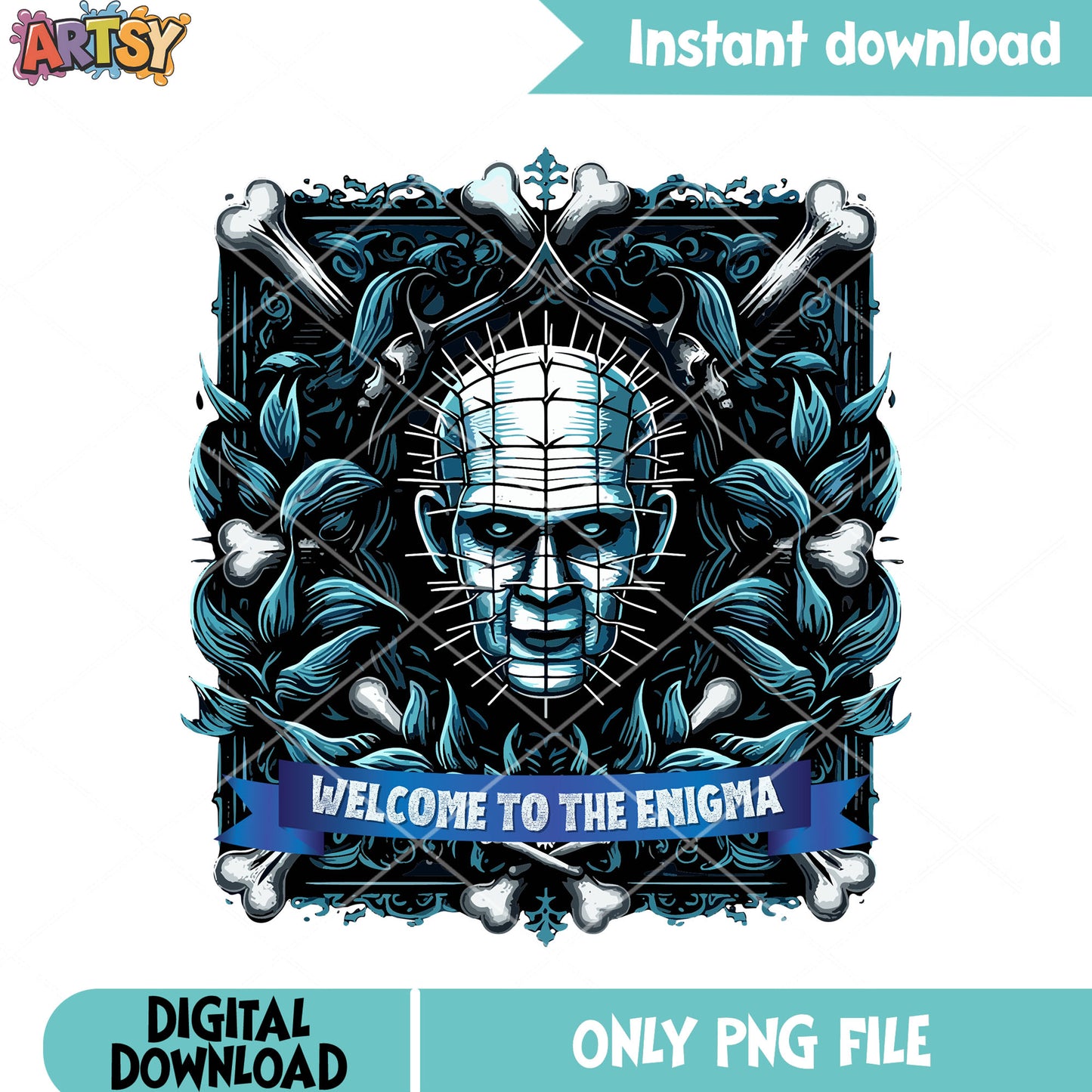 Welcome to the enigma png, The pinhead png, halloween scary png