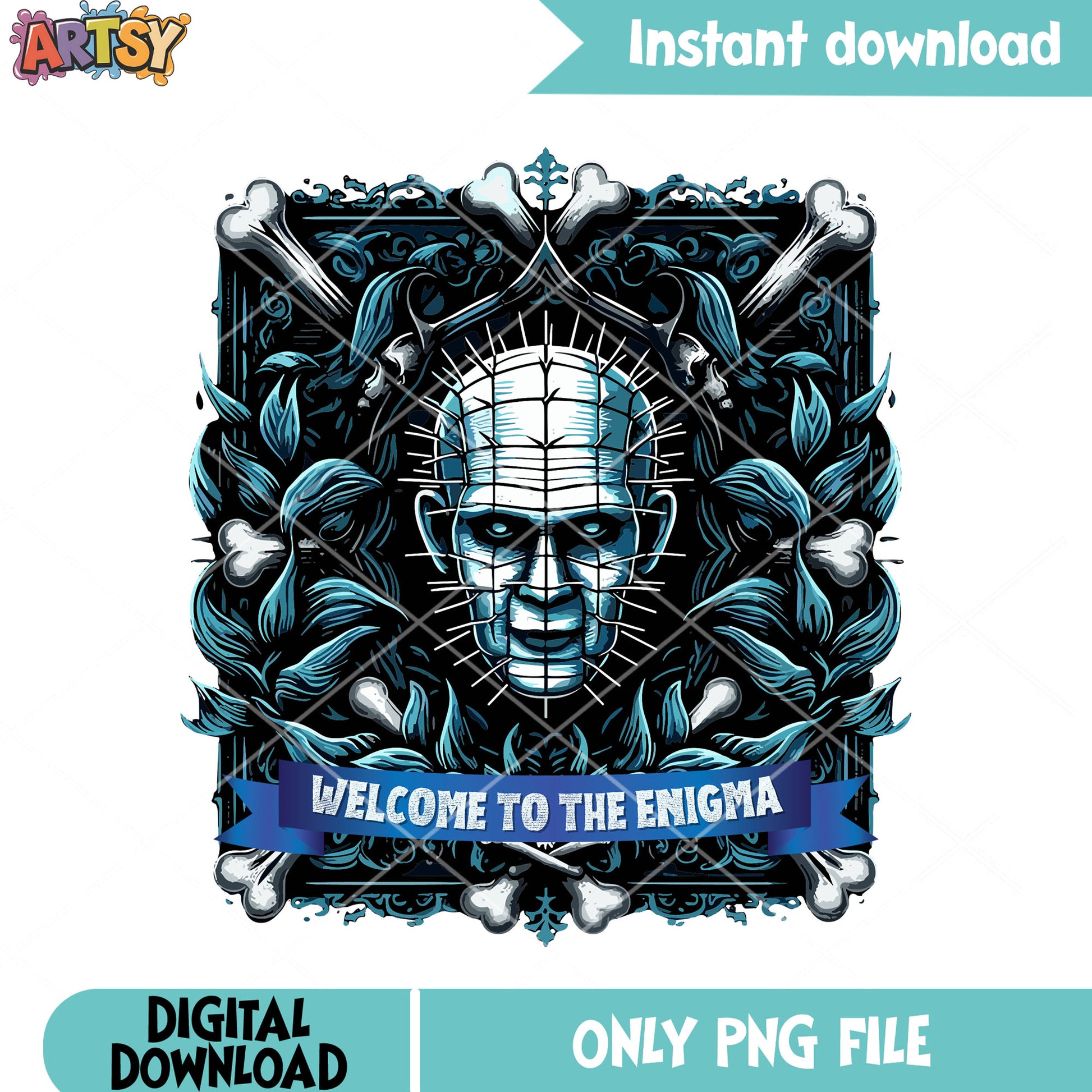 Welcome to the enigma png, The pinhead png, halloween scary png