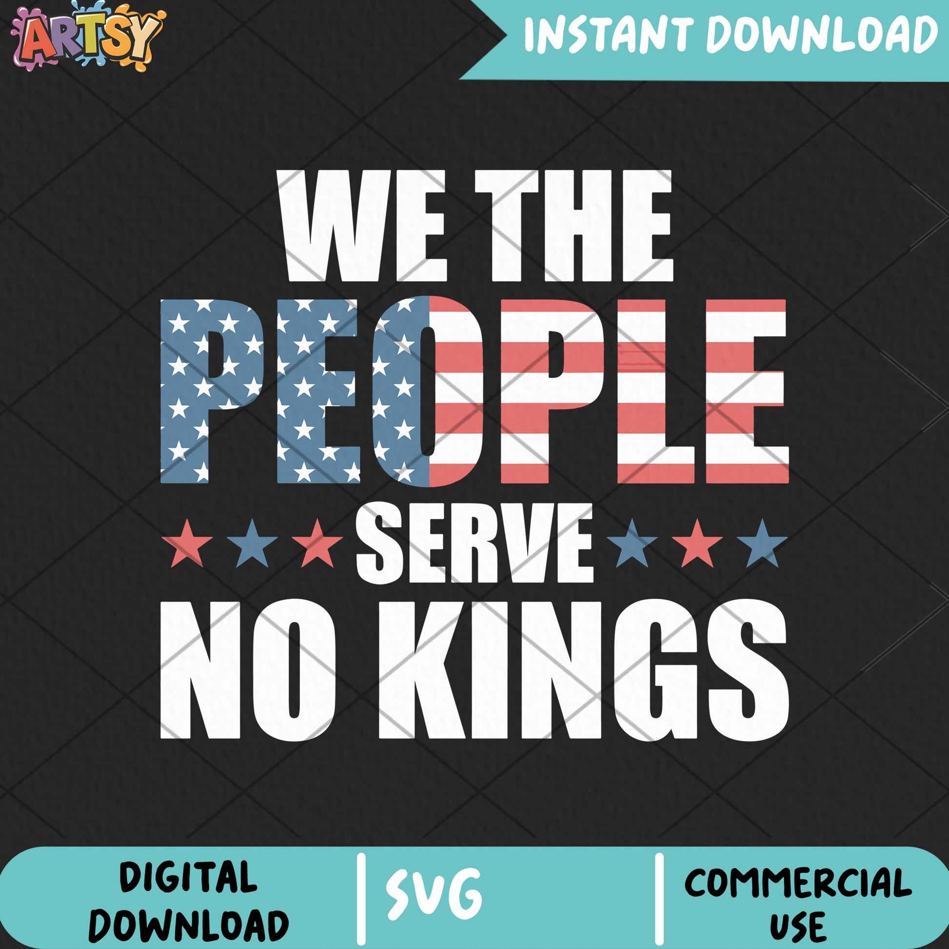 We people serve no kings svg