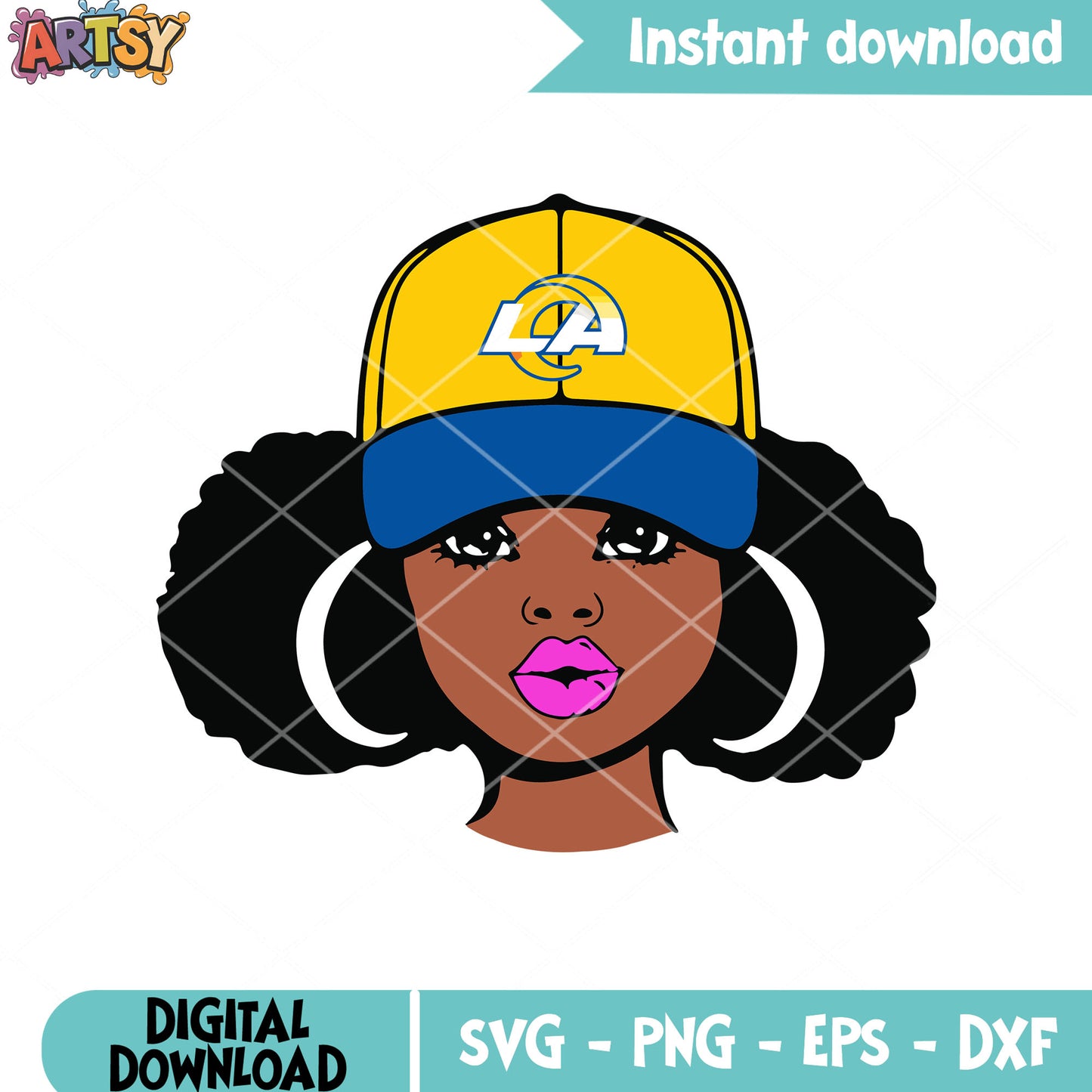 West afc black girl svg, Los angeles rams svg, nfl football teams svg