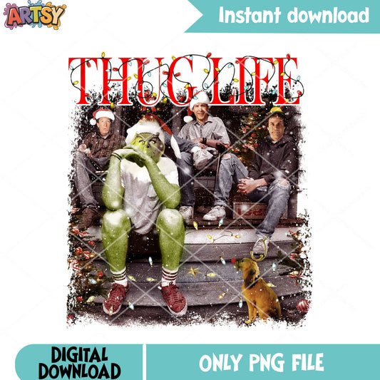 Wetbandit christmas png, merry christmas png, the grinch png