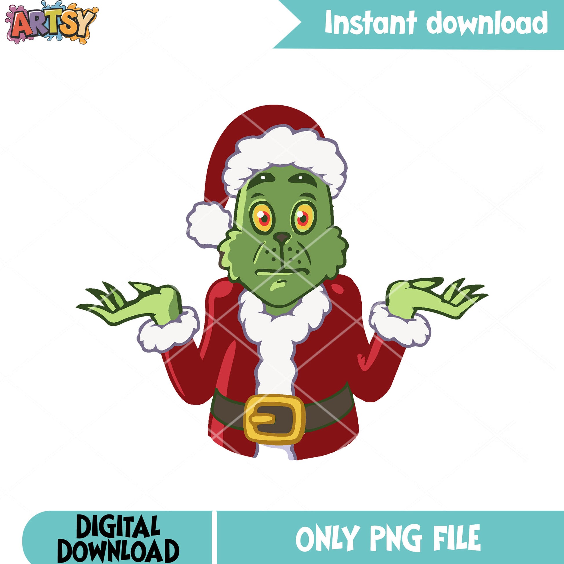 Where christmas tree grinch face png, the grinch png, santa claus​ png