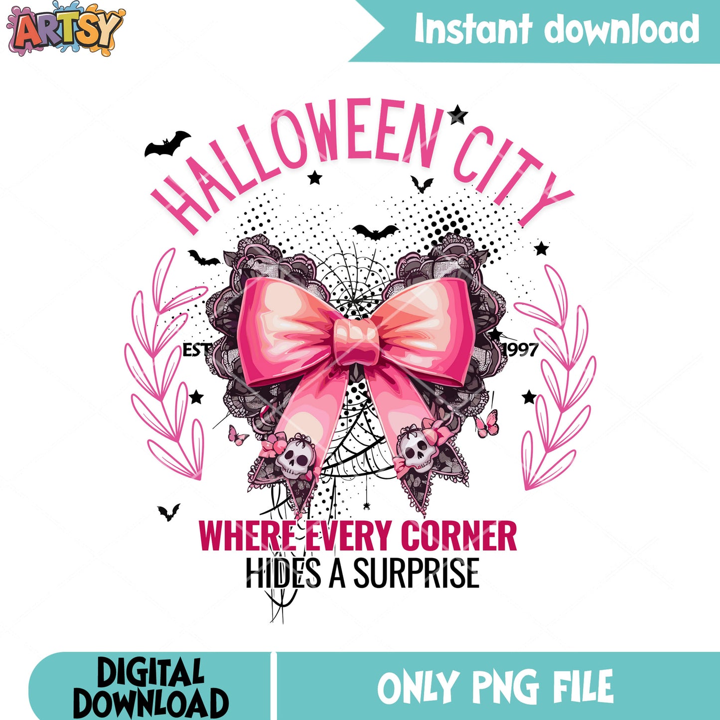 Where every corner hide a surprise png, pink bow tie png