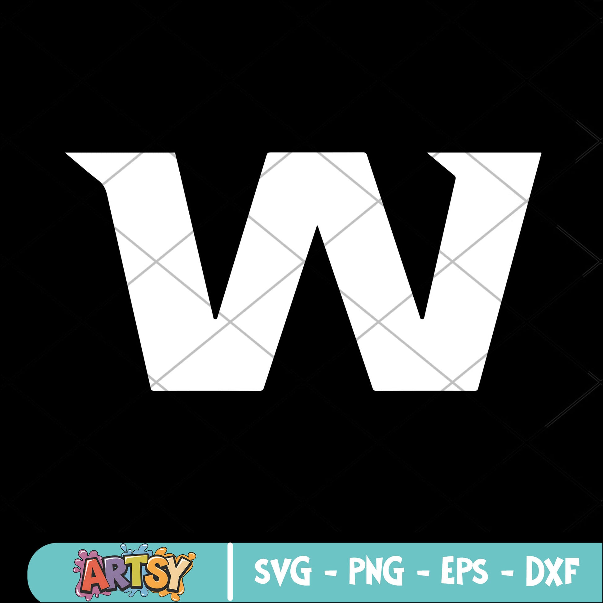 White W word svg, washington football team svg, nfl football team svg