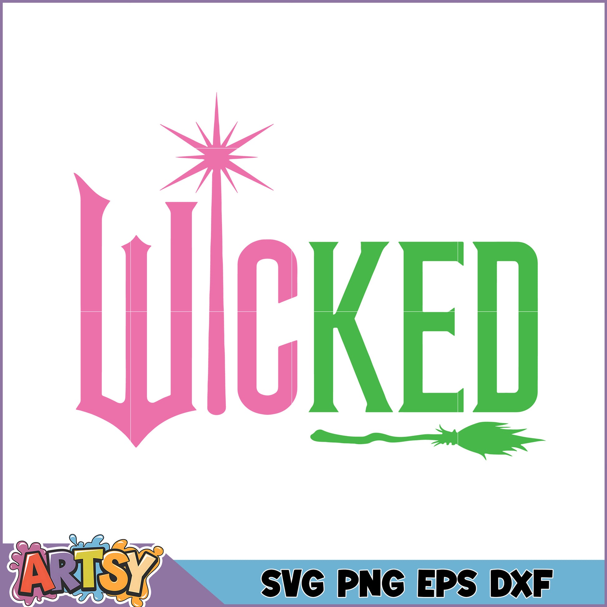 Wicked SVG Cut File Halloween Witch Design