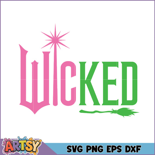 Wicked SVG Cut File Halloween Witch Design