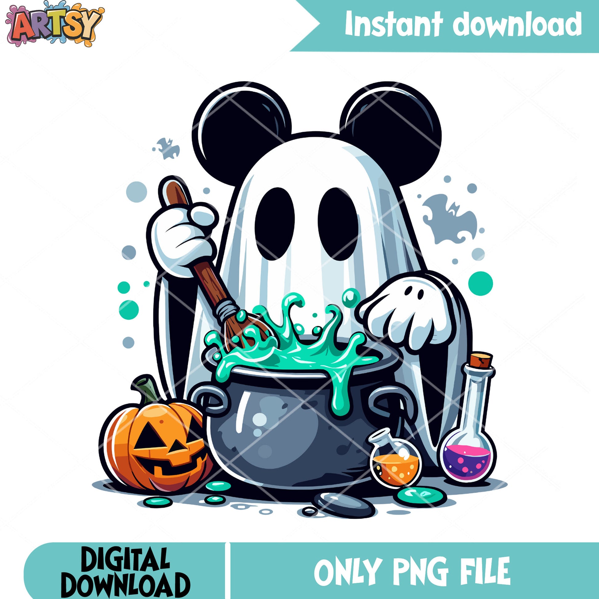 Wicker pumkin cauldron png,  ghost costume png, halloween scary png