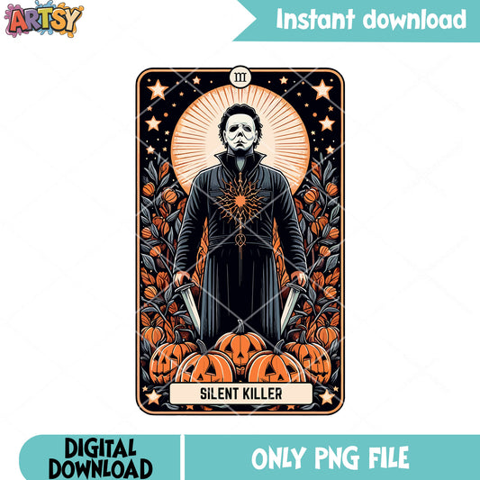 Wicker pumpkin Michael Myers png, jack o lantern png, halloween night png