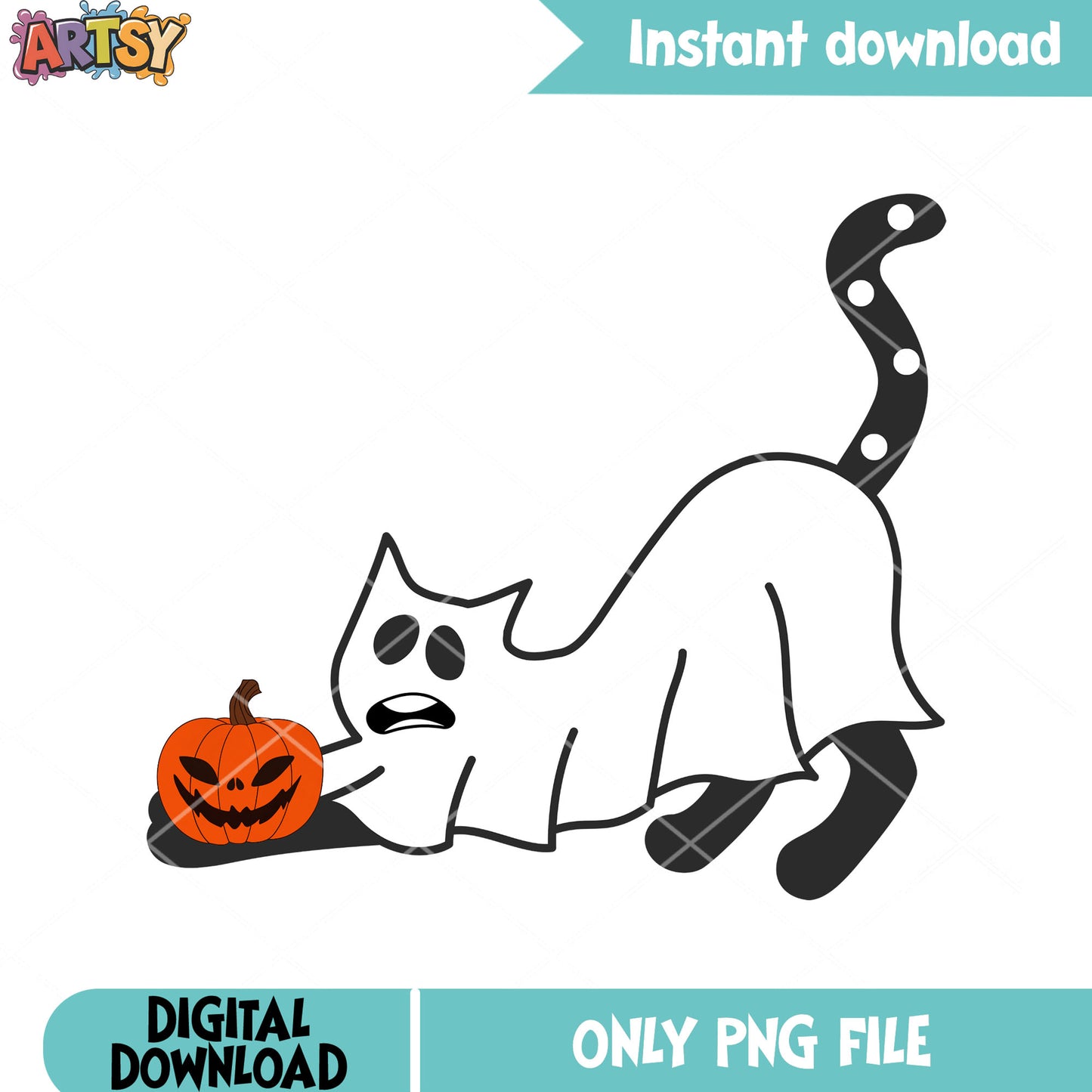 Wicker pumpkin png, ghost costume png, spooky halloween png
