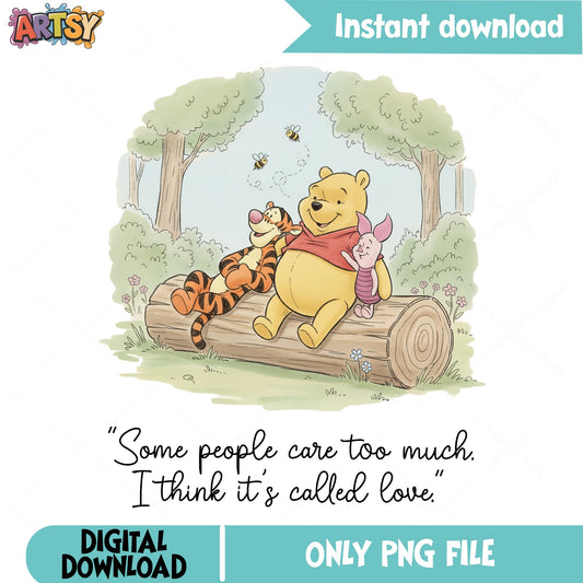 Winnie The Pooh And Friends PNG, Disney Pooh Quote PNG, Tigger Piglet PNG