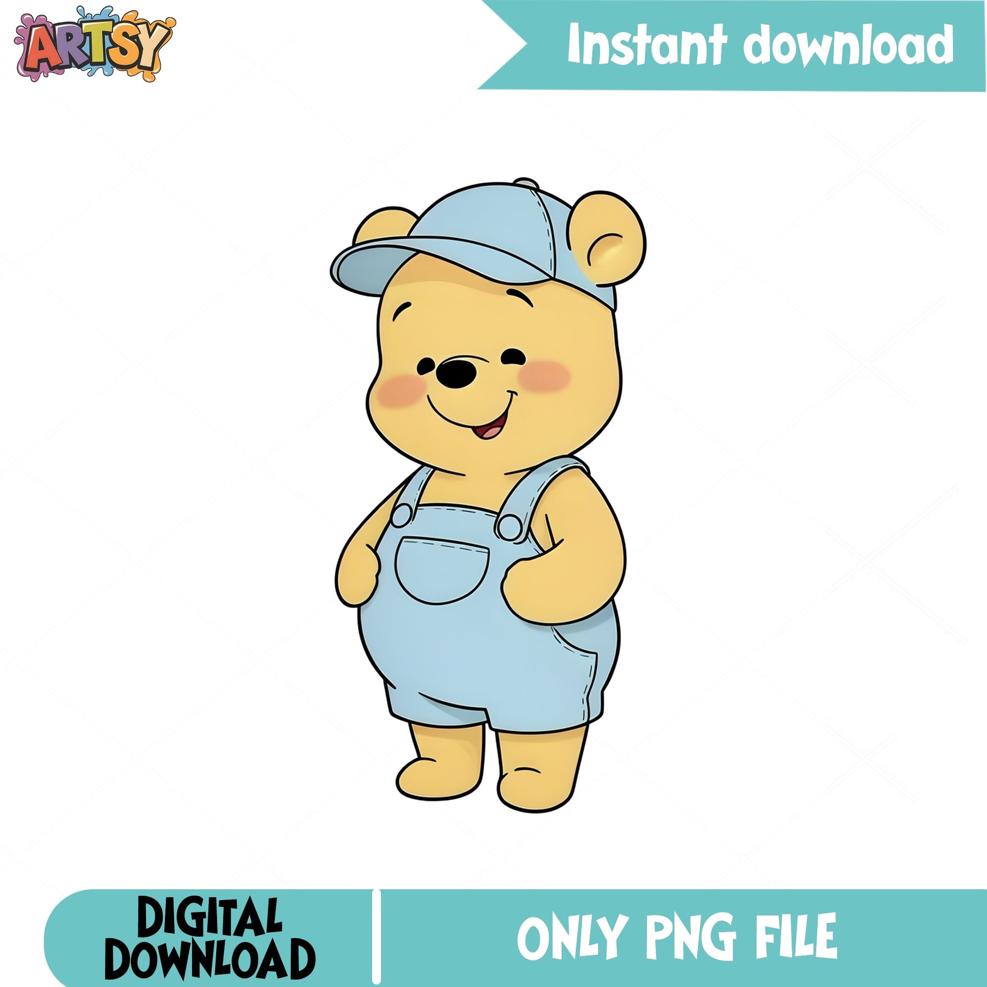 Winnie The Pooh Baby PNG, Cute Pooh Bear Clipart, Disney PNG