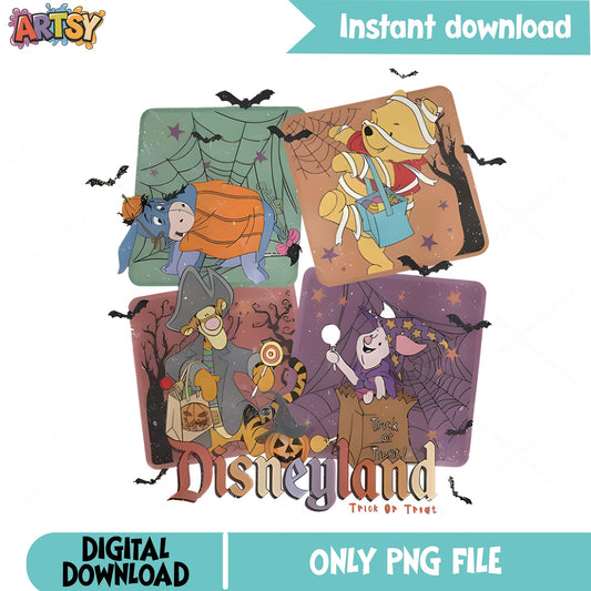 Winnie The Pooh Halloween PNG, Disneyland Trick Or Treat PNG, Disney PNG