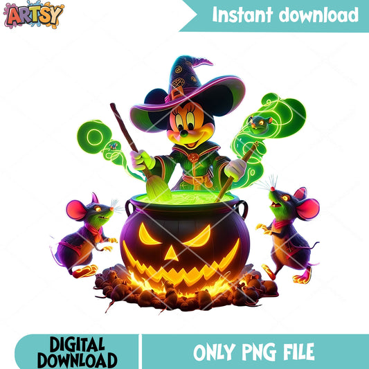 Witch cauldron​ Winnie png, witch costume png, disney character png