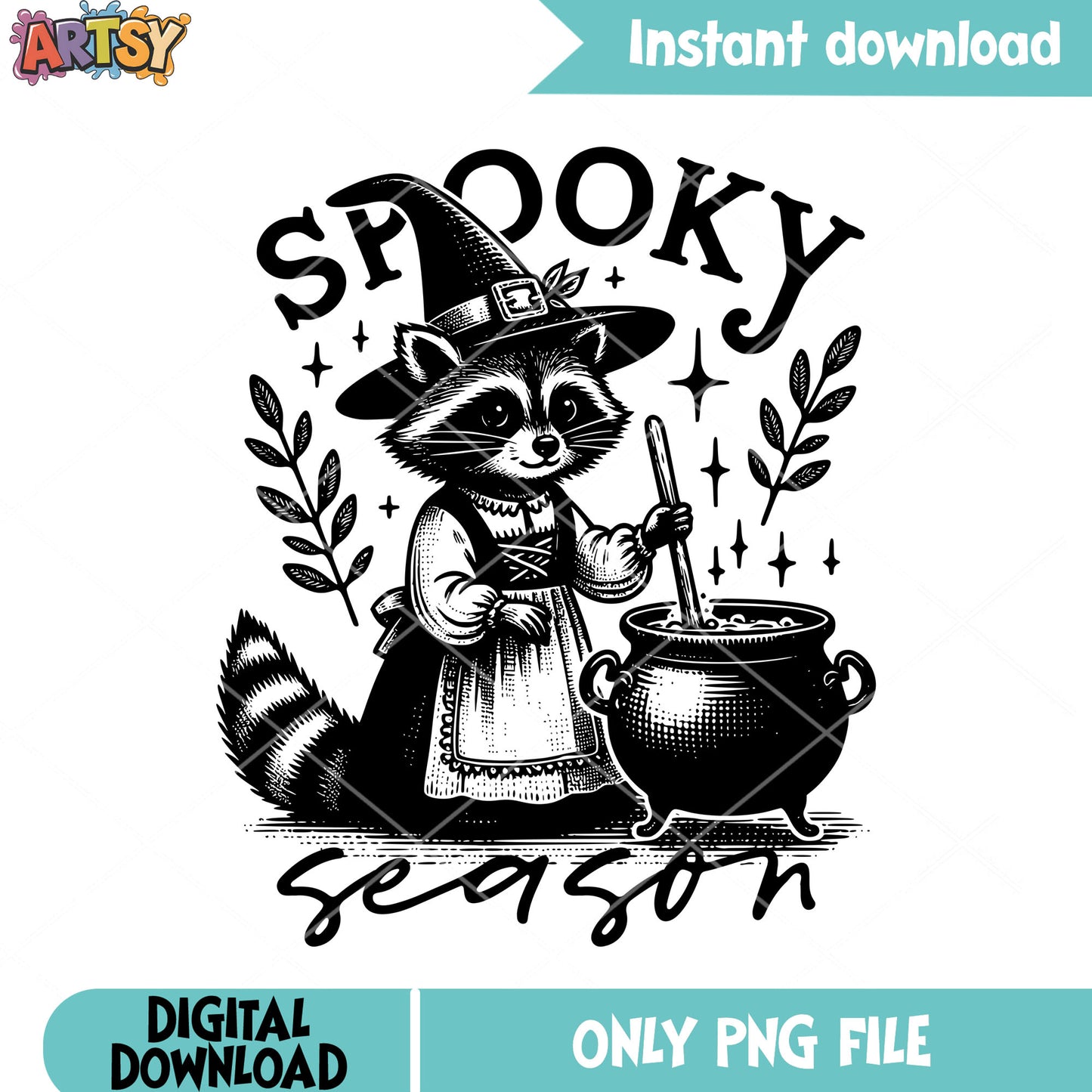 Witch hat stary night png, witches cauldron png, scary halloween png