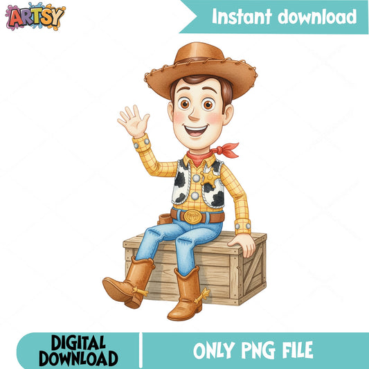 Woody Toy Story PNG, Disney Pixar Clipart, Cowboy Sheriff PNG