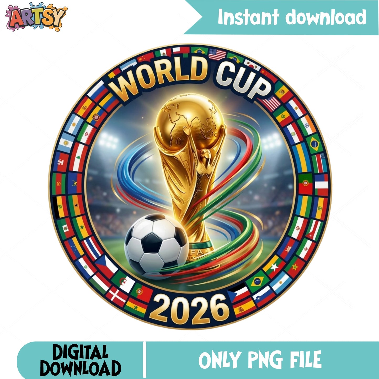 World Cup 2026 PNG, Soccer Trophy Football Clipart, Sport PNG