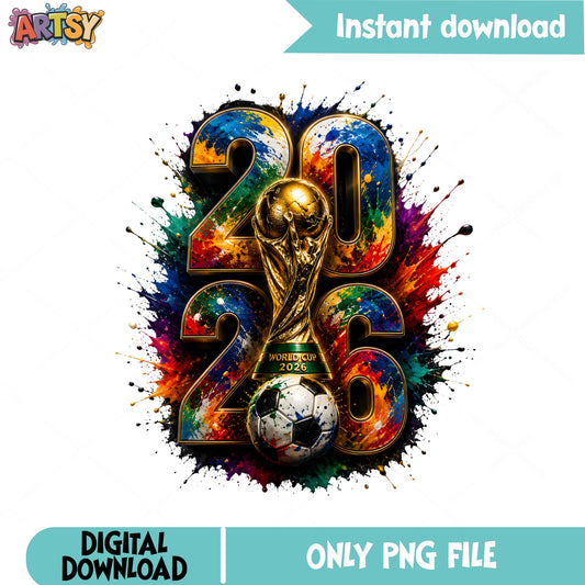 World Cup 2026 Trophy PNG, Soccer Football PNG, Sport PNG