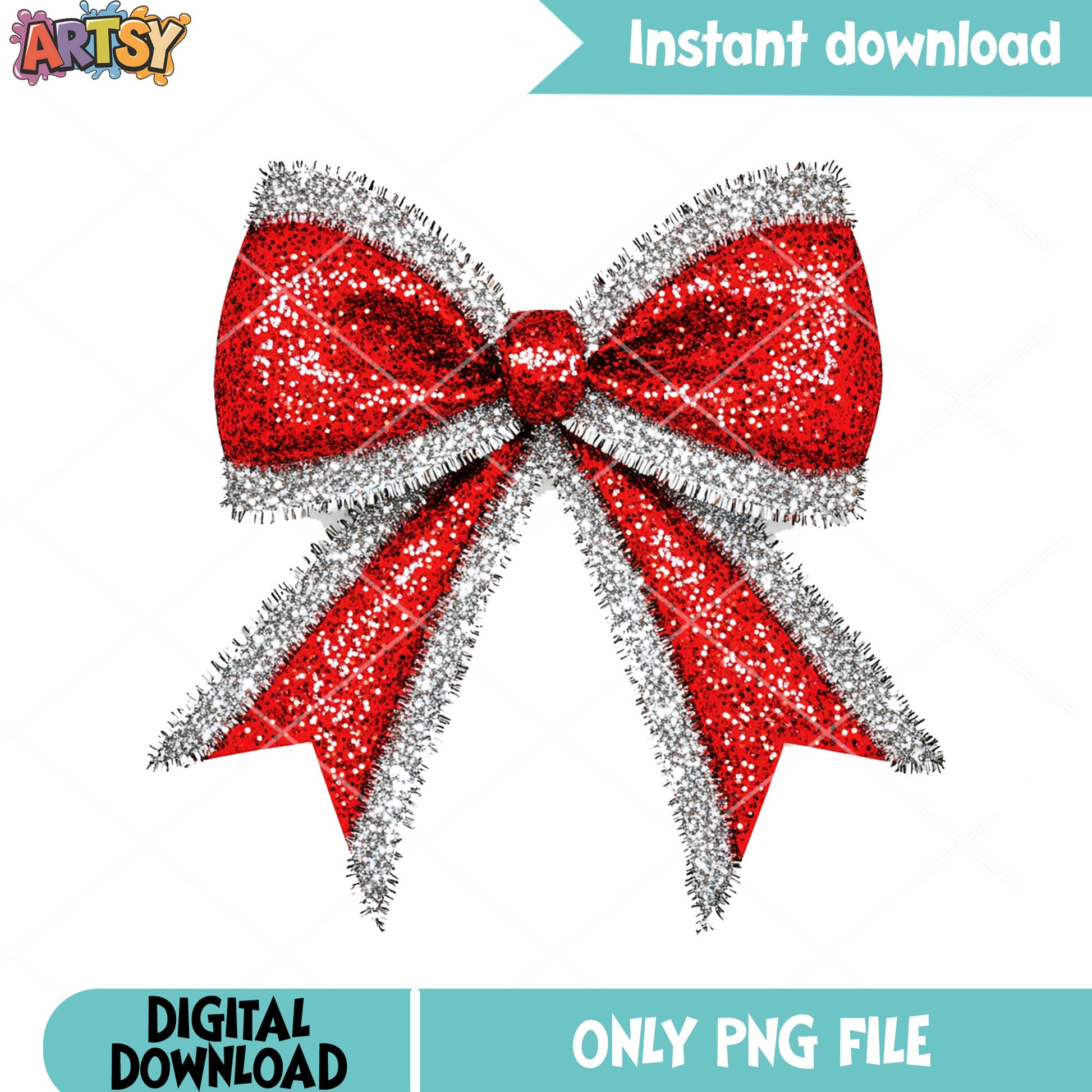 Xmas bow tie for holiday png, merry christmas png, christmas bow png