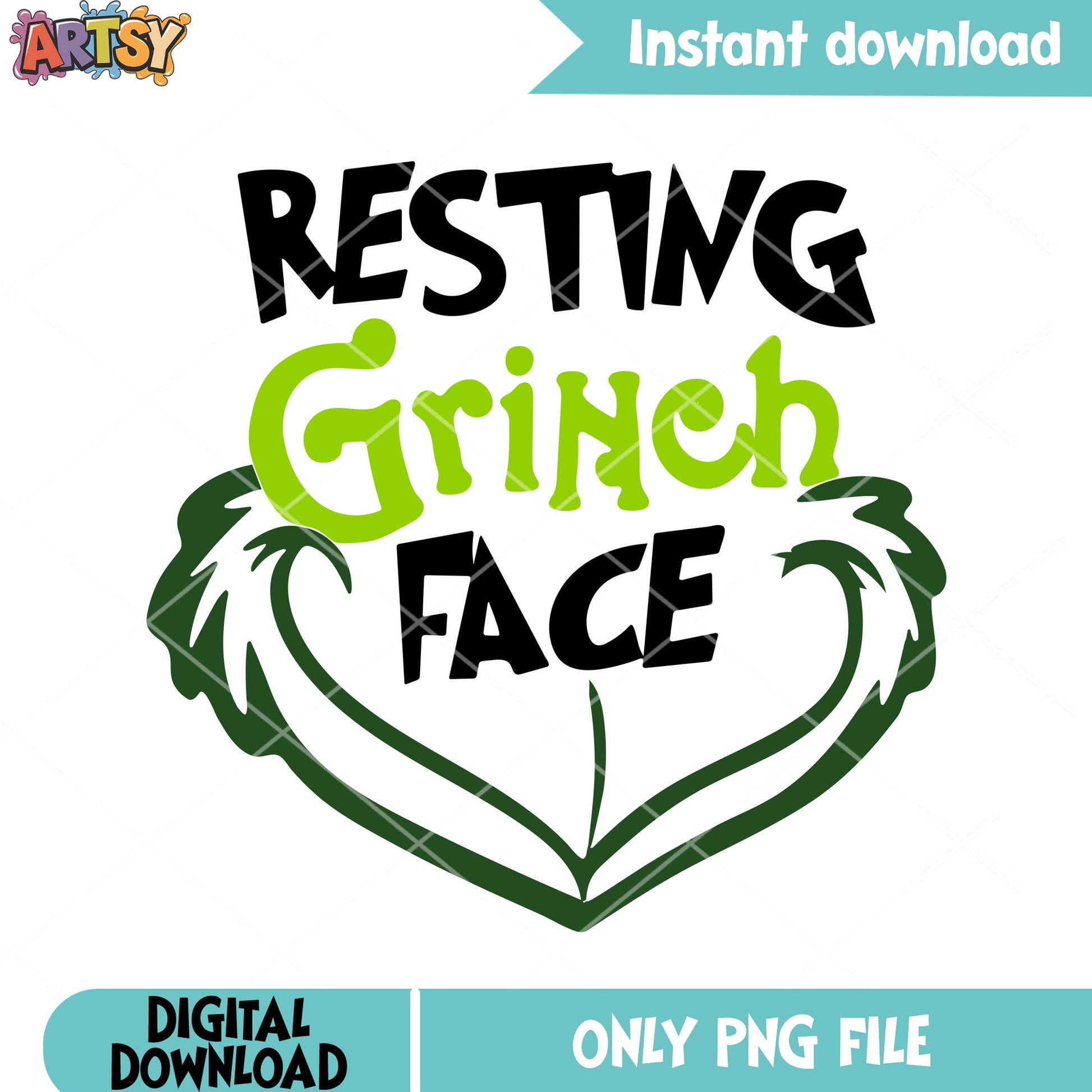Xmas grinch face png, noel png, how grinch stole the christmas png
