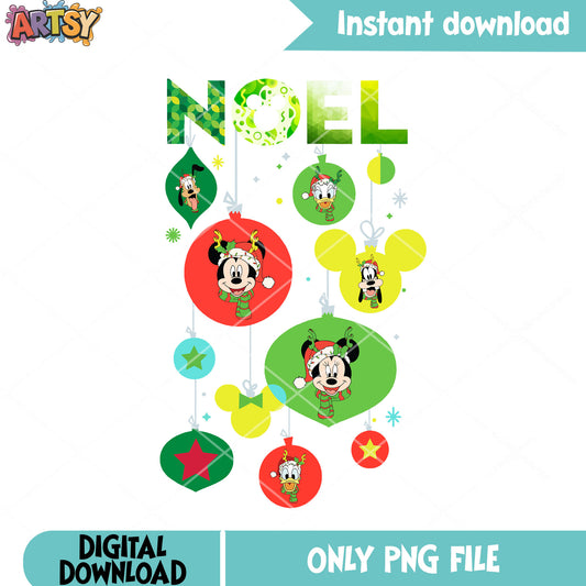 Xmas mickey and friends png, disney christmas png, christmas png