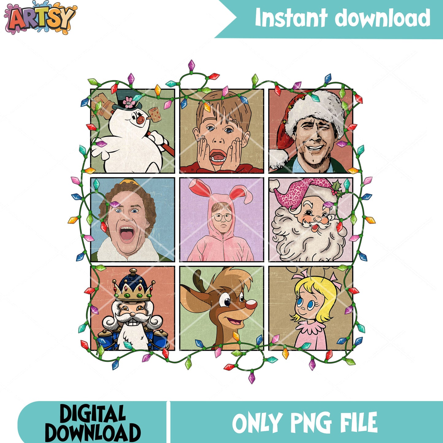 Xmas movie is funny png, clark griswold png, home alone png
