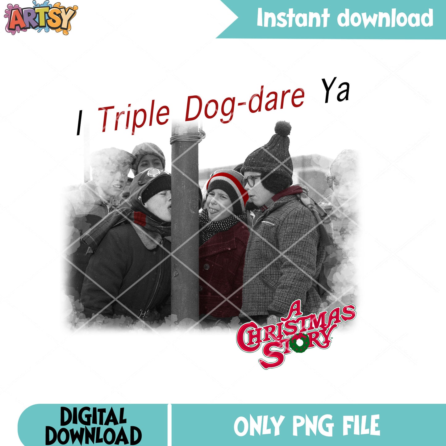 Ya triple dog dare ya png, merry xmas png, a christmas story png