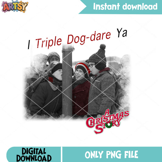 Ya triple dog dare ya png, merry xmas png, a christmas story png
