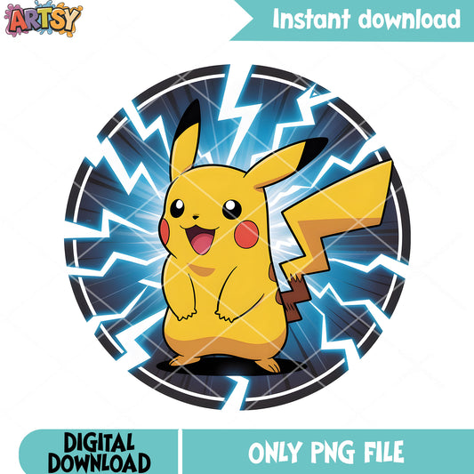 Yellow electric type pokemon png, pokemon pikachu png, game freak png
