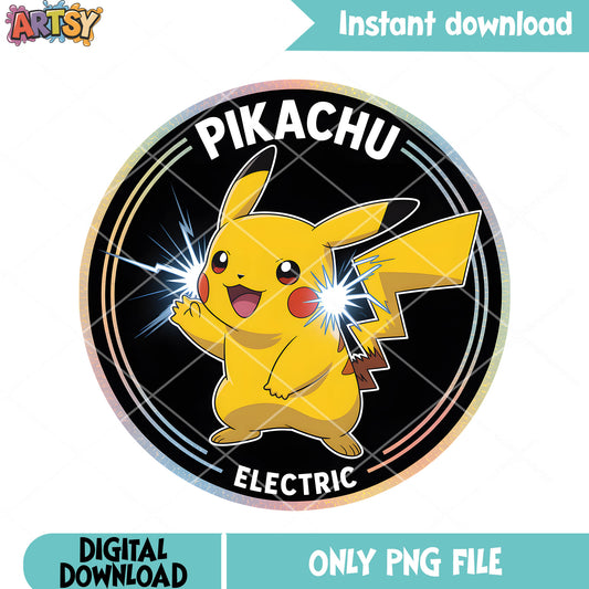 Yellow pikachu electric png, pokemon pikachu png, pokemon poster png