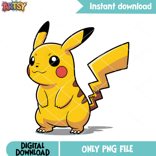 Yellow pokemon poster png, pokemon pikachu png, pokemon gifts png