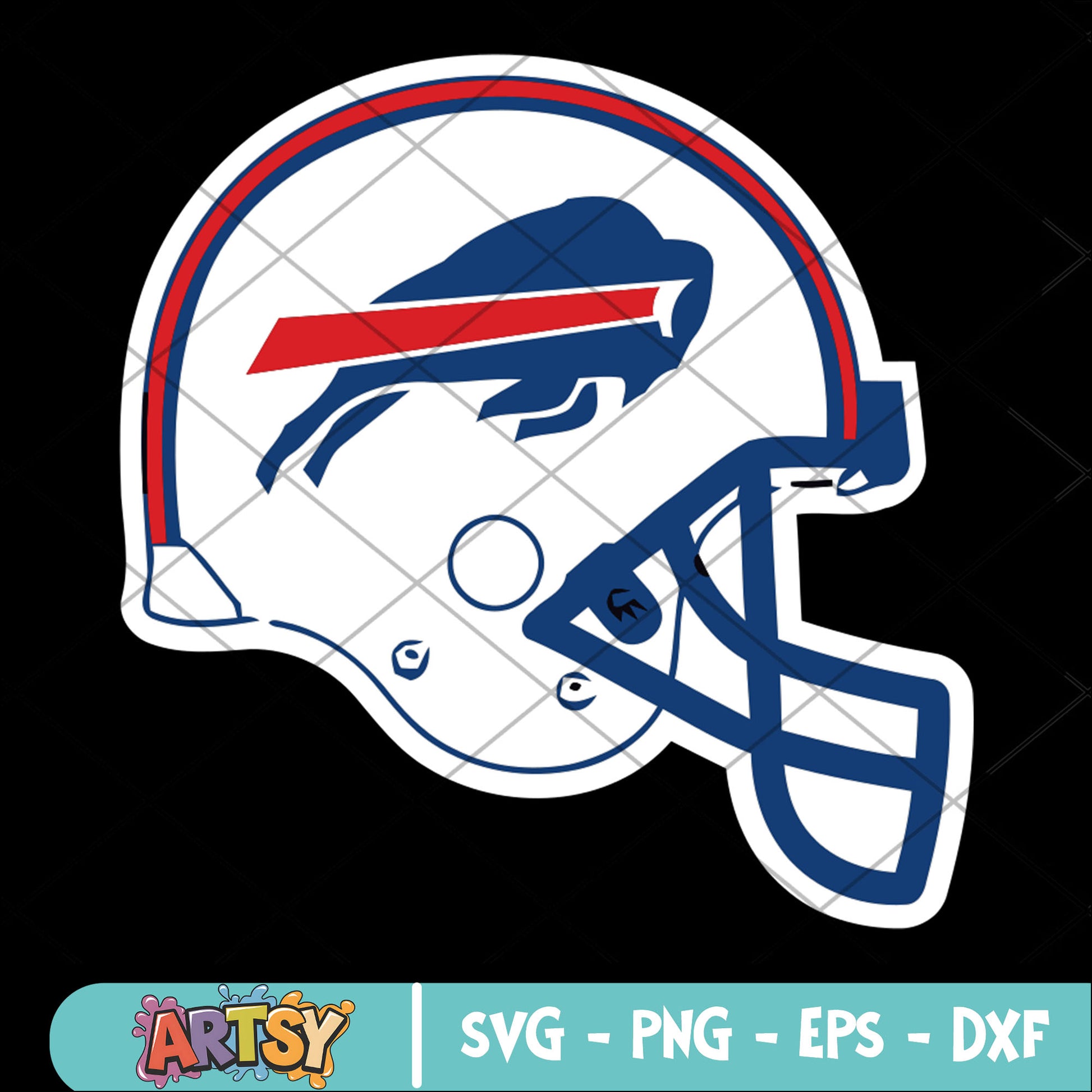 Young bills helmet nfl svg, ny football team svg, buffalo bills​ svg
