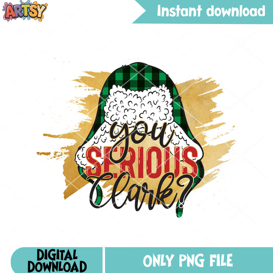 You serious text art png, clark plaid png, serrious caro png