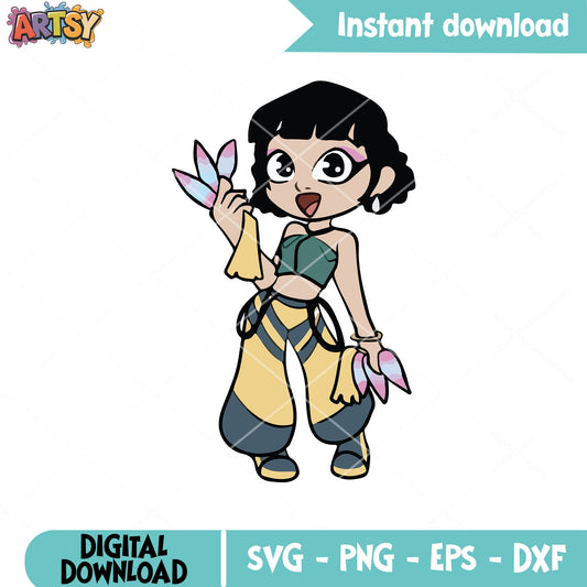 Zoey huntrix hunters svg, zoey huntrix svg, kpop demon hunters svg