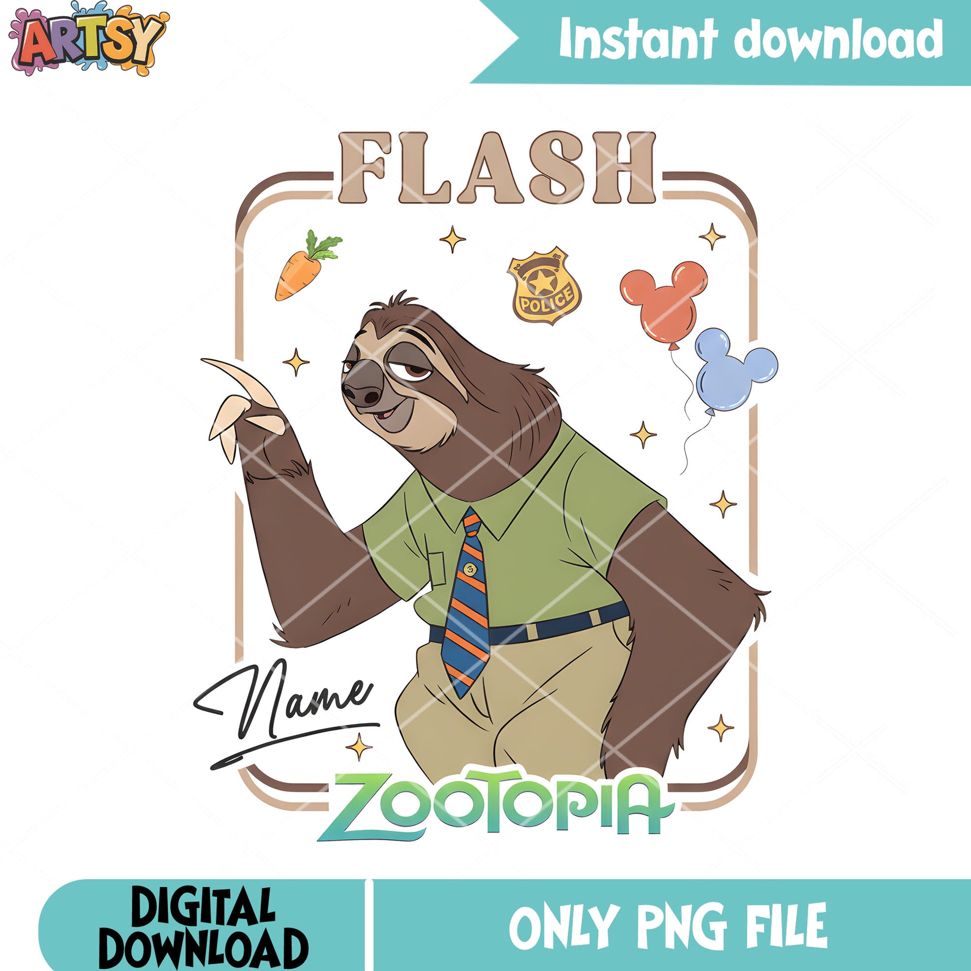 Zootopia flash slot png, dmv employee png, cartoon art png