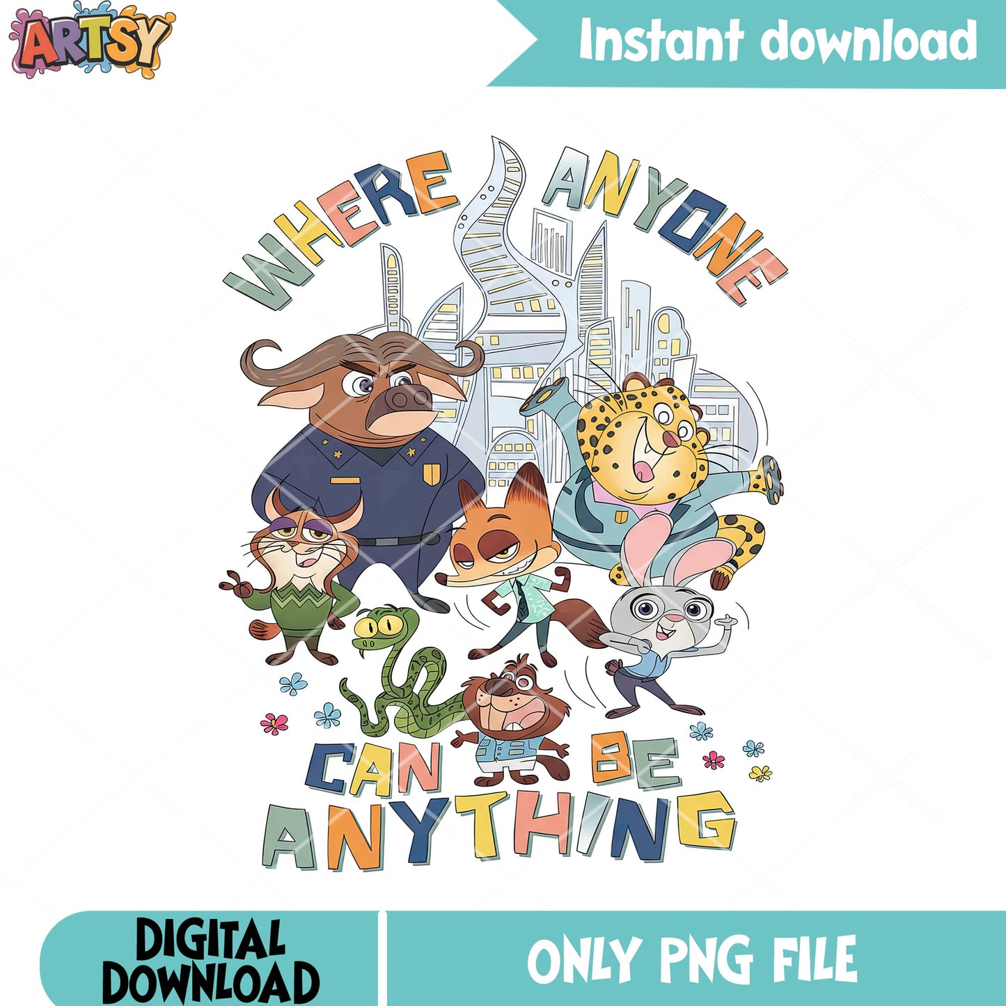 Zootopia poster png, nick zootopia png, zootopia poster png