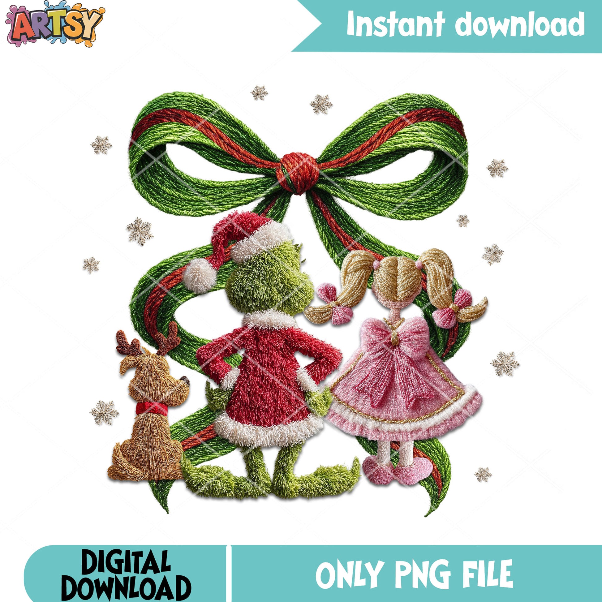 how grinch stole the christmas png, cindy lou png, the grinch png