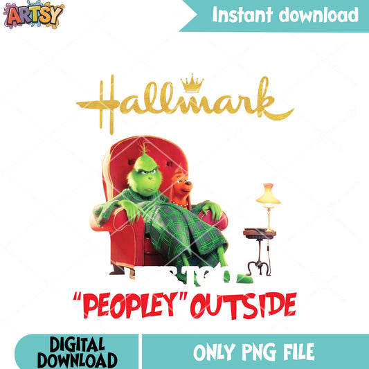 i just want to watch hallmark png, the grinch png, xmas vibes png