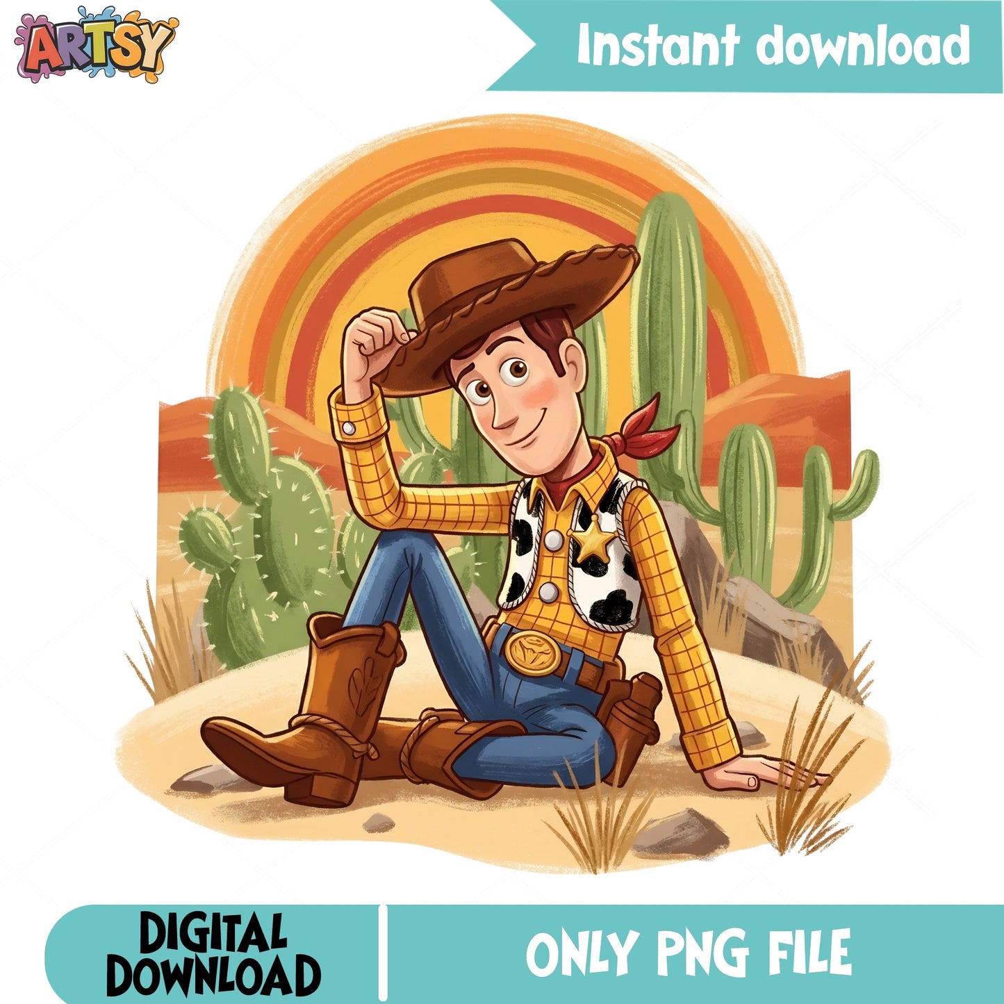 Woody Toy Story PNG, Disney Pixar Cowboy PNG, Toy Story PNG