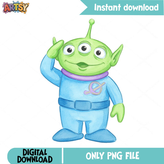 Toy Story Alien PNG, Little Green Men Clipart, Disney PNG