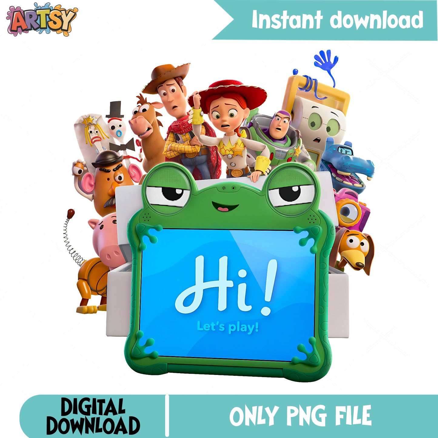 Toy Story Characters Bundle PNG, Disney Pixar PNG, Woody Buzz PNG