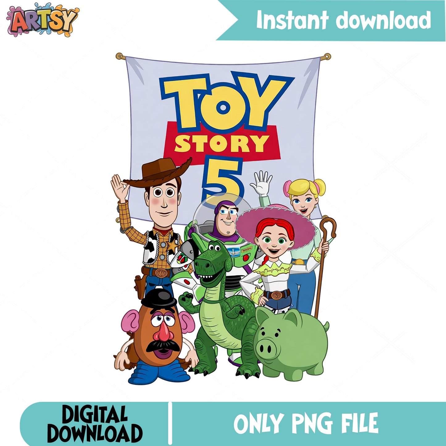 Toy Story 5 Characters PNG, Disney Pixar PNG, Woody Buzz PNG