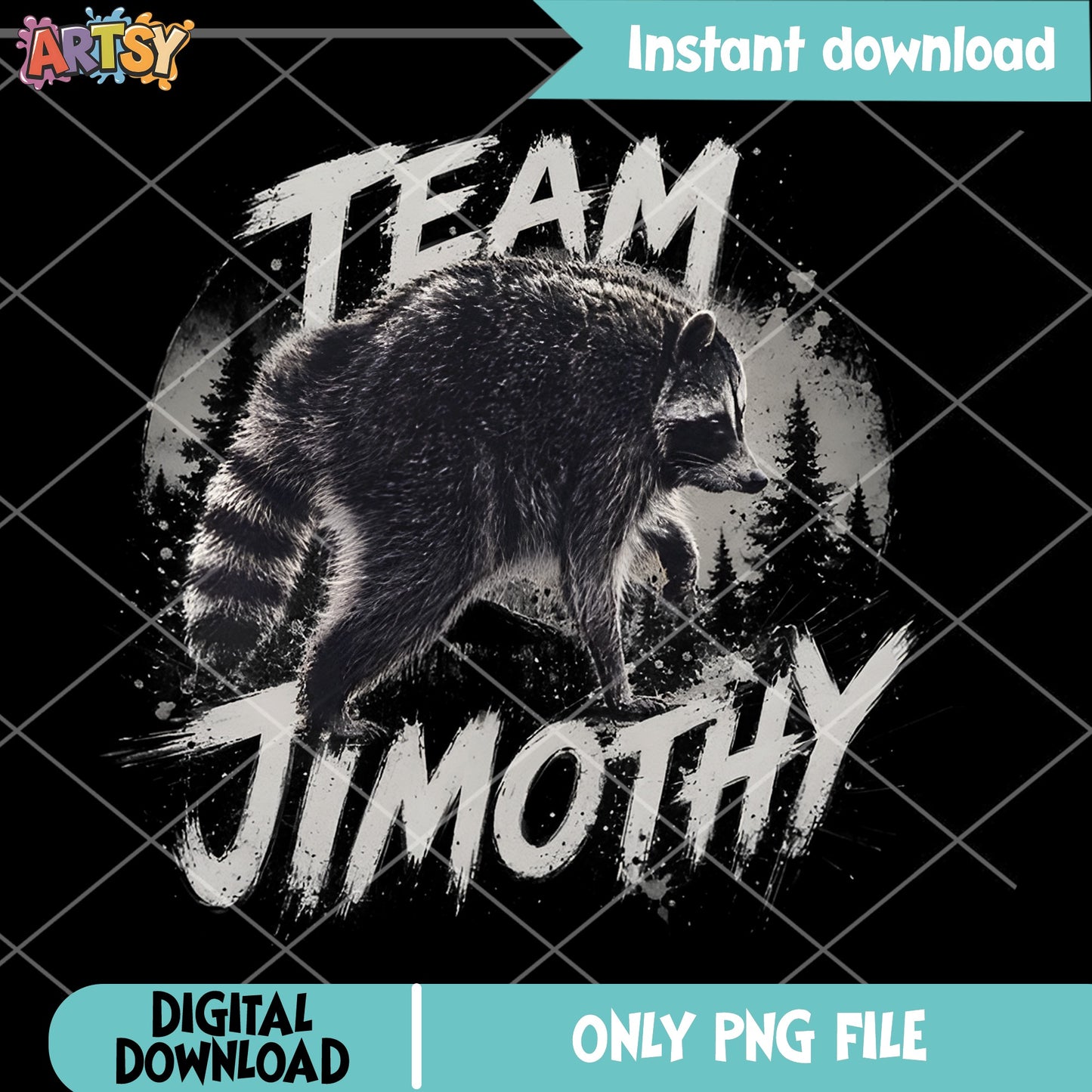 Team Jimothy Raccoon PNG, Funny Raccoon Shirt PNG, Raccoon PNG