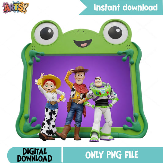 Toy Story Characters PNG, Woody Buzz Lightyear Jessie PNG, Disney PNG