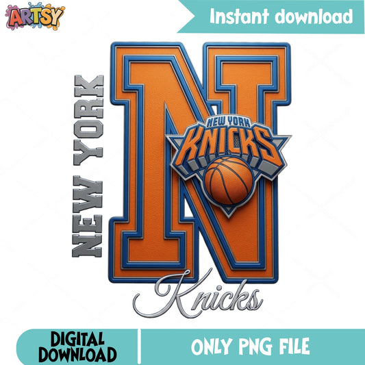 New York Knicks PNG, NBA Basketball Team Shirt, Knicks PNG