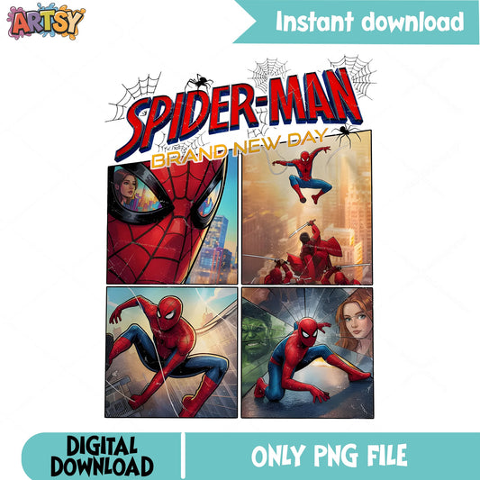 Spider-Man Brand New Day PNG, Marvel Superhero PNG, Spiderman PNG