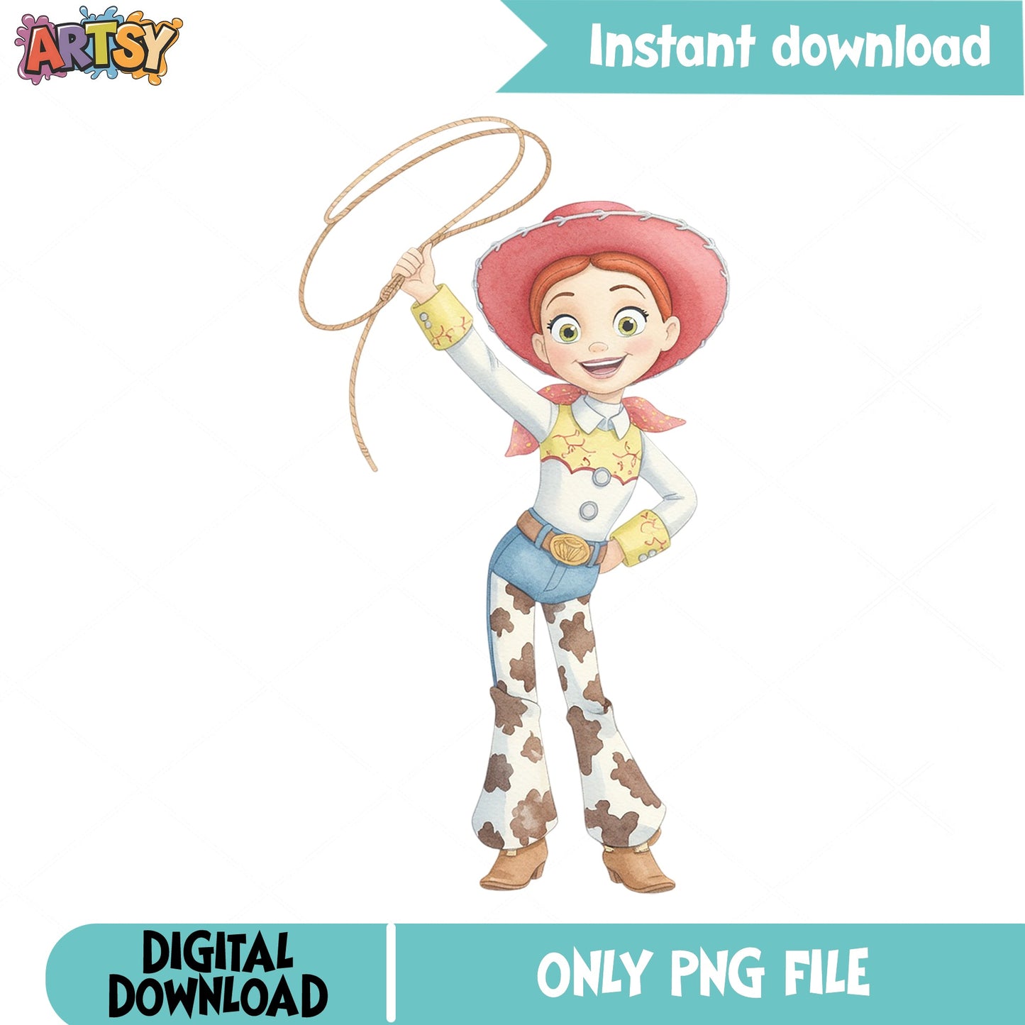 Jessie Toy Story PNG, Disney Cowgirl Clipart, Toy Story PNG