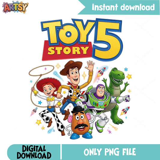 Toy Story 5 PNG, Woody Buzz Lightyear Characters PNG, Disney PNG