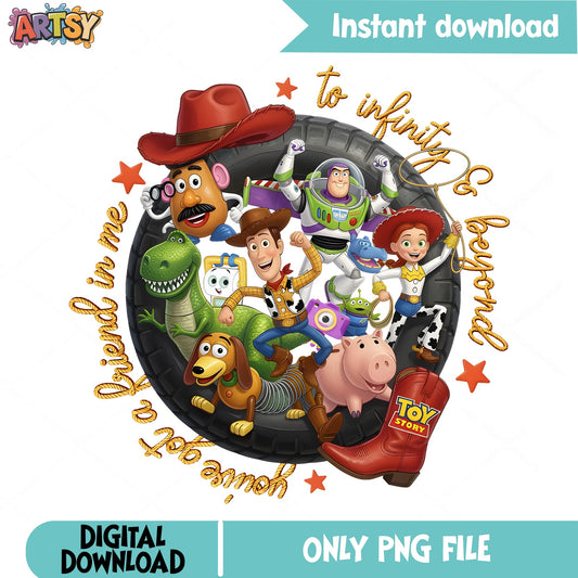 Toy Story Characters PNG, Woody Buzz Lightyear PNG, Disney PNG