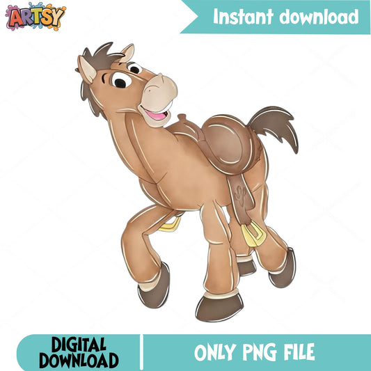 Bullseye Toy Story PNG, Disney Pixar Horse PNG, Toy Story PNG