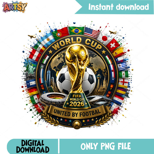 FIFA World Cup 2026 PNG, Soccer Trophy PNG, Football PNG